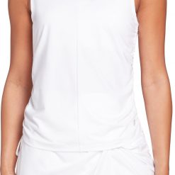 Prince Women's Fashion Ruched Tennis Tank Top For Women White 2