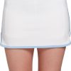 Prince Girls' Piped Detail Fashion Tennis Skort For Girls' White