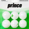 Prince One-Star White Table Tennis Balls 6 Pack For Unisex