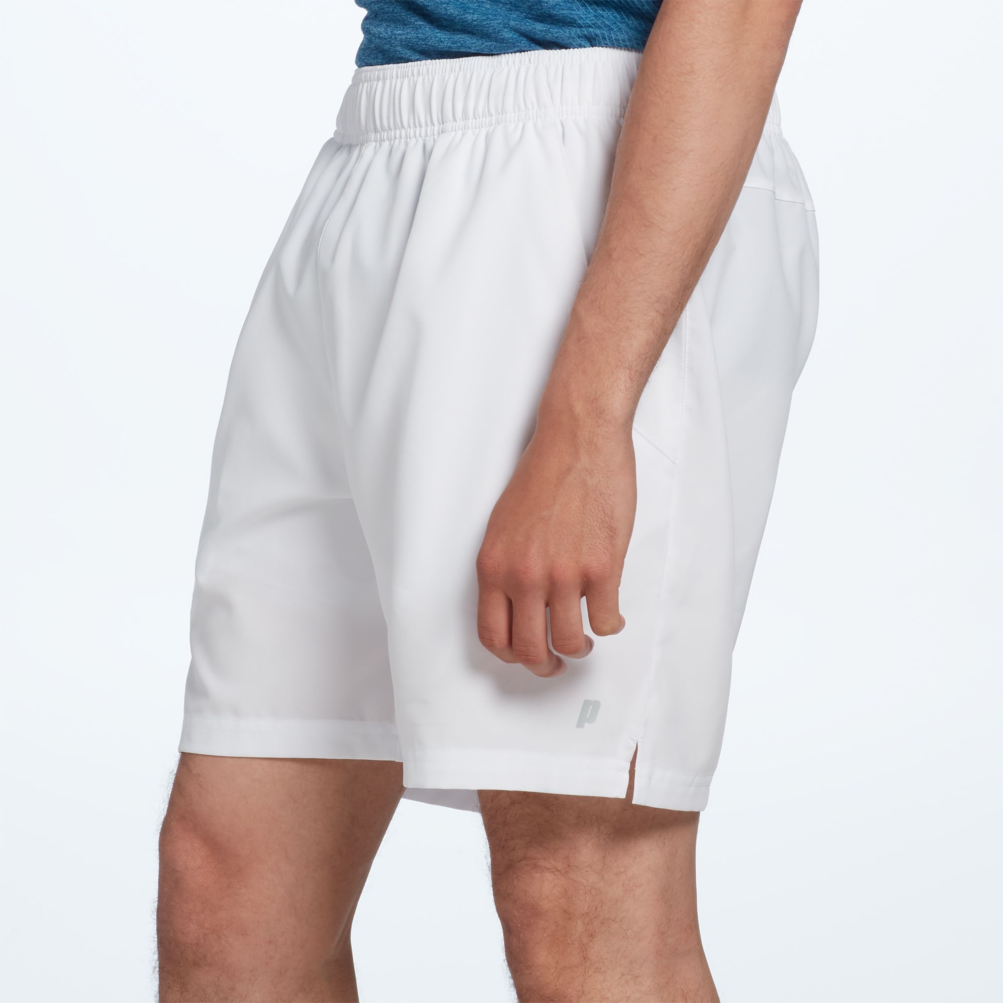 Prince Men's Match 7" Woven Tennis Shorts For Men White 2 Prince Men's Match 7" Woven Tennis Shorts For Men White - Image 2