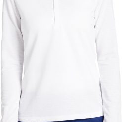 Prince Women's Match 1/4 Zip Tennis Top For Women White