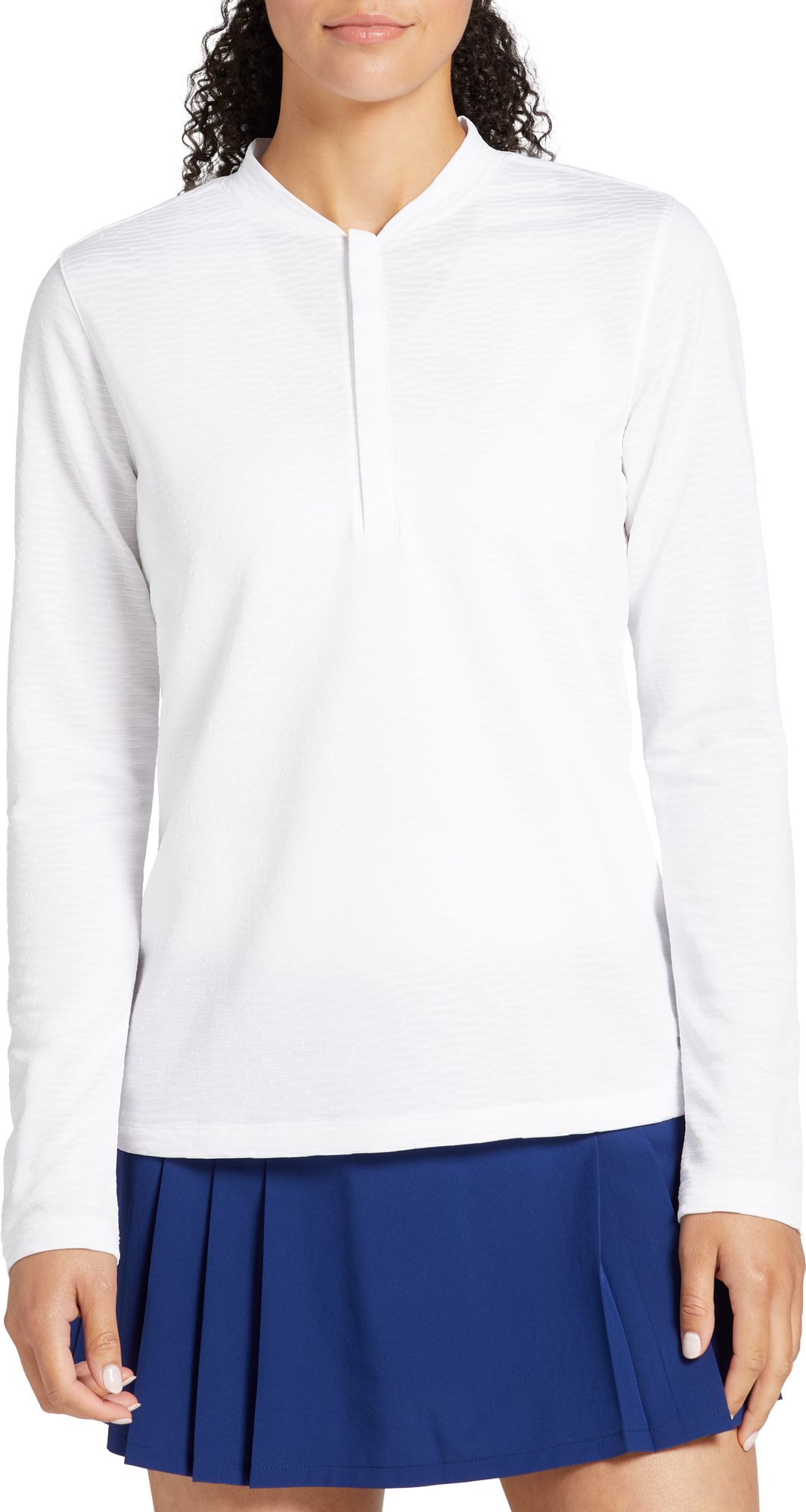 Prince Women's Match 1/4 Zip Tennis Top For Women White 1 Prince Women's Match 1/4 Zip Tennis Top For Women White