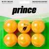 Prince Three-Star Orange Table Tennis Balls 6 Pack For Unisex