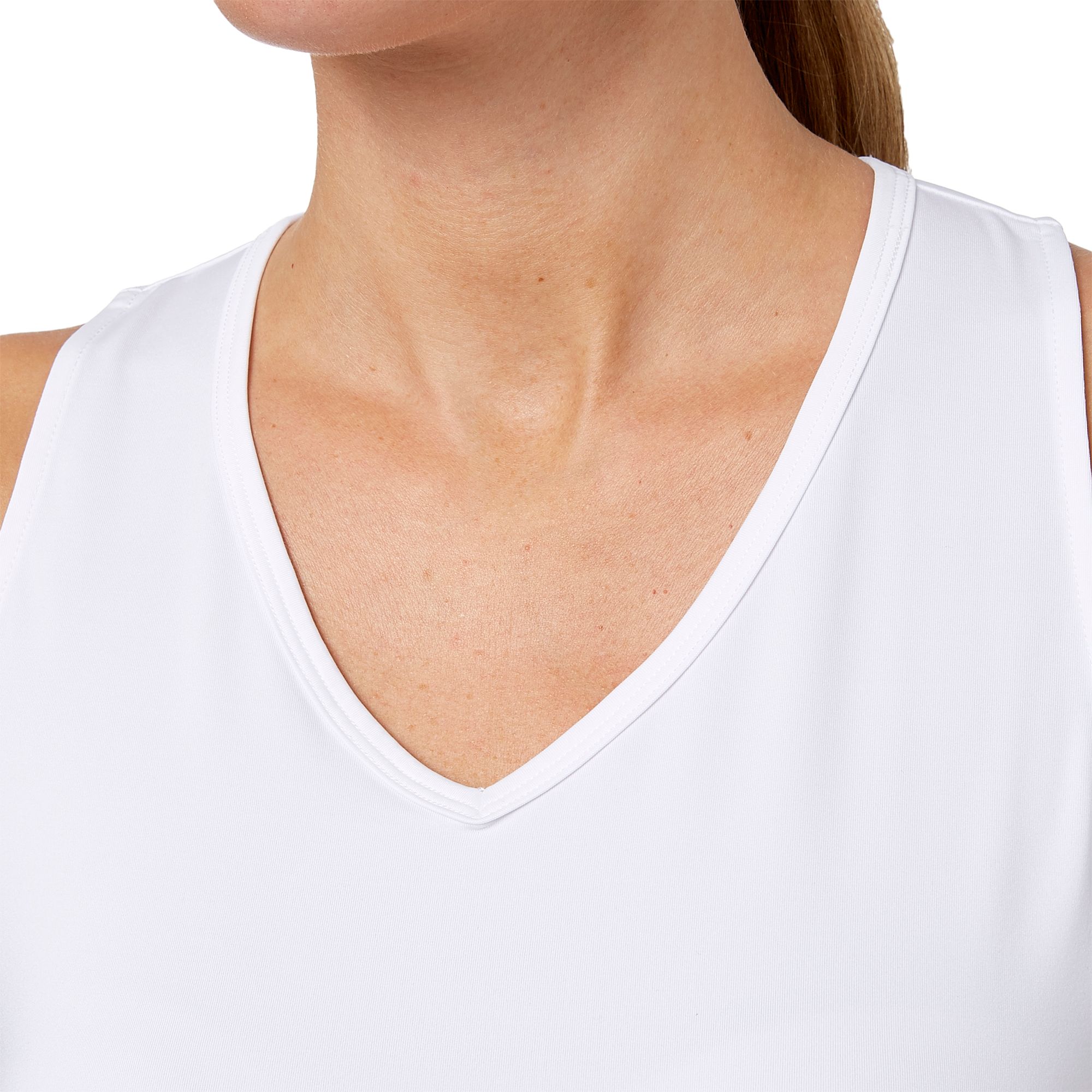 Prince Women's Match Racerback Tennis Tank Top For Women White 4 Prince Women's Match Racerback Tennis Tank Top For Women White - Image 4