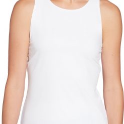 Prince Women's Cross Strap Fashion Tank Top For Women White