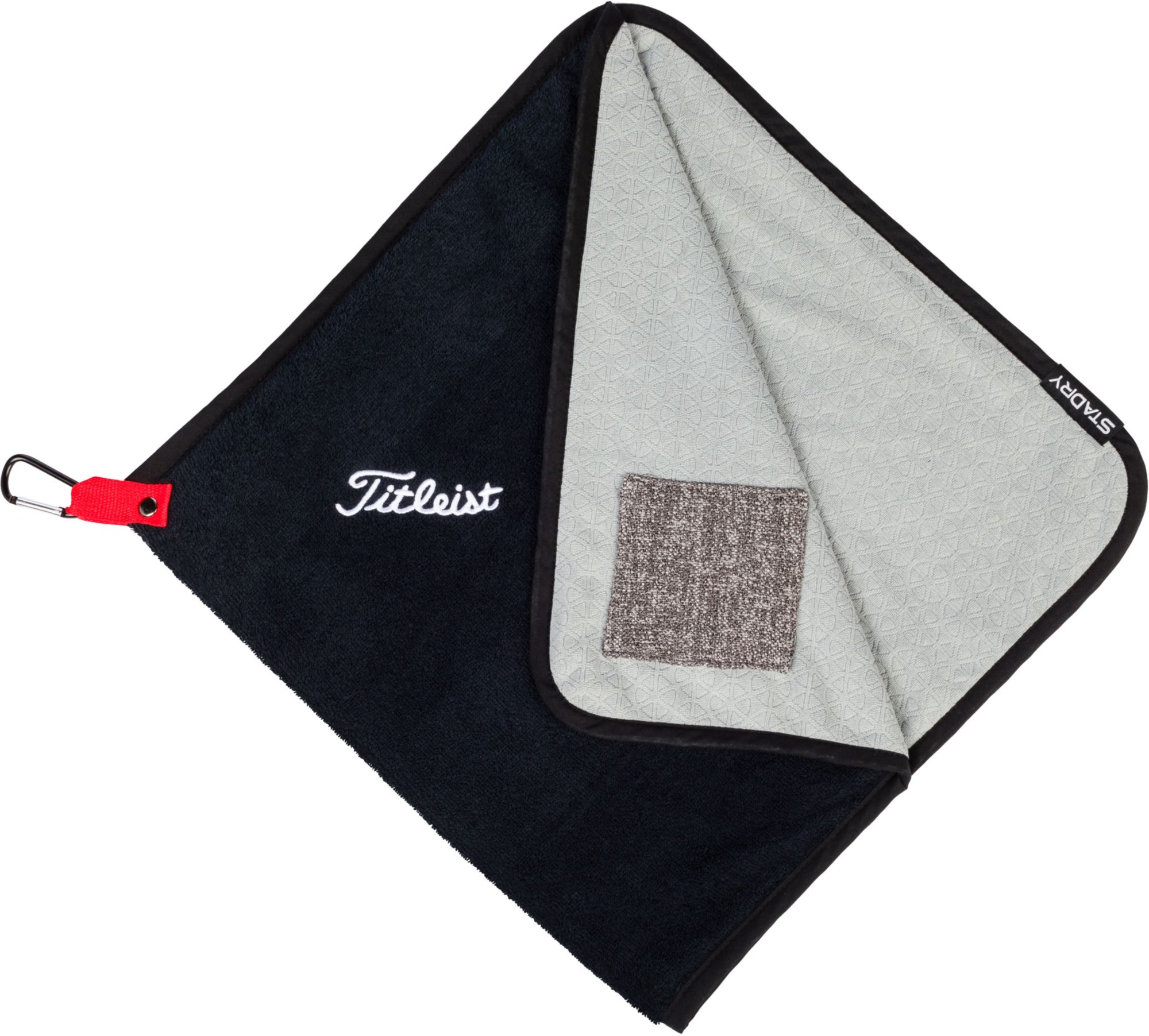 Titleist StaDry Performance Golf Towel For Unisex Black/grey 1 Titleist StaDry Performance Golf Towel For Unisex Black/grey