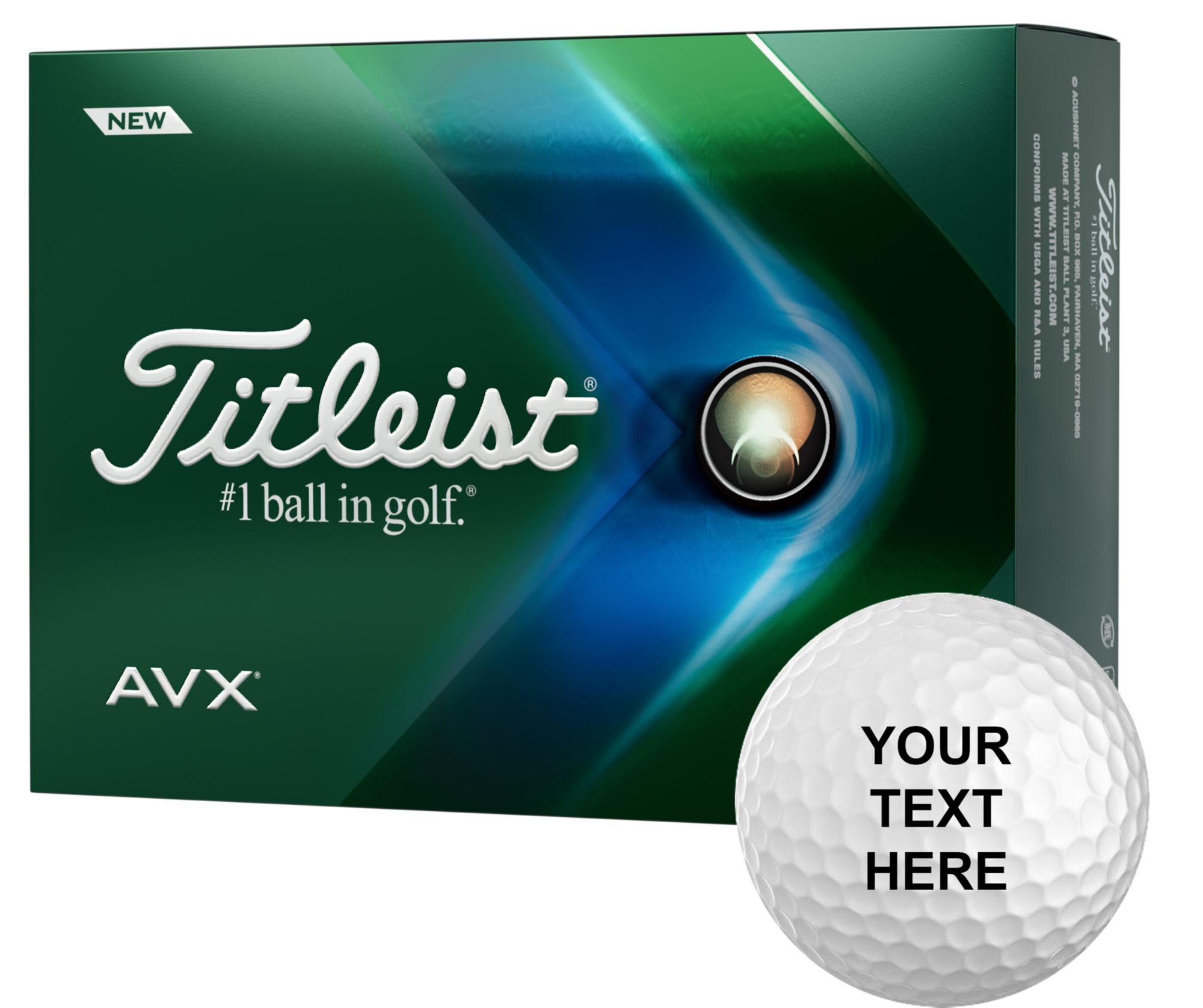 Titleist 2022 AVX Personalized Golf Balls For Men 1 Titleist 2022 AVX Personalized Golf Balls For Men