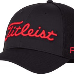 Titleist Men's Tour Sports Mesh Golf Hat For Men White/black