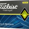 Titleist 2020 Tour Speed Yellow Golf Balls For Men