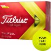 Titleist 2022 TruFeel Yellow Personalized Golf Balls For Unisex