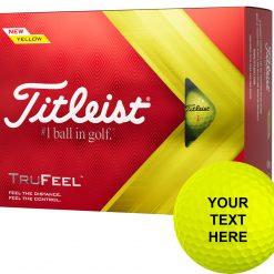 Titleist 2022 TruFeel Yellow Personalized Golf Balls For Unisex