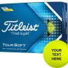 Titleist 2022 Tour Soft Yellow Personalized Golf Balls For Unisex