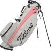 Titleist Women's 2022 Players 4 Carbon Stand Bag For Unisex Gray/coral