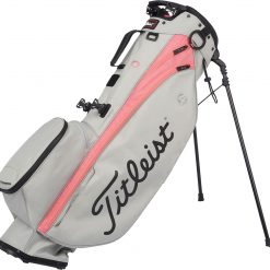 Titleist Women's 2022 Players 4 Carbon Stand Bag For Unisex Gray/coral