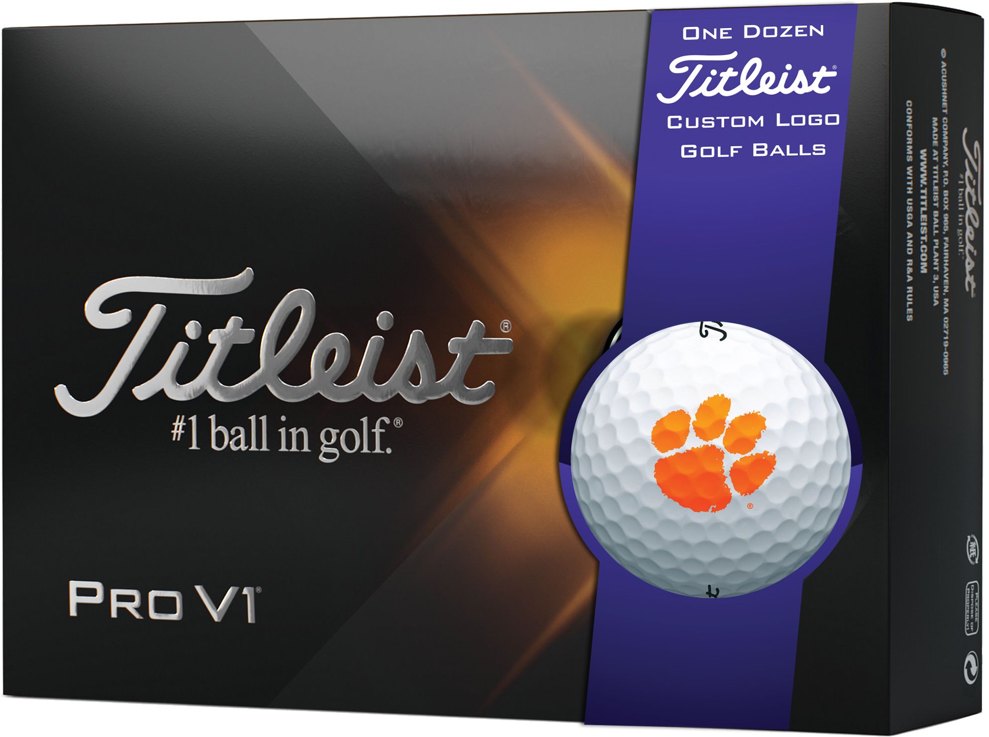 Titleist 2021 Pro V1 Clemson Tigers Golf Balls For Men 1 Titleist 2021 Pro V1 Clemson Tigers Golf Balls For Men