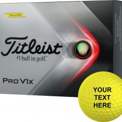 Titleist 2021 Pro V1x Yellow Personalized Golf Balls For Men