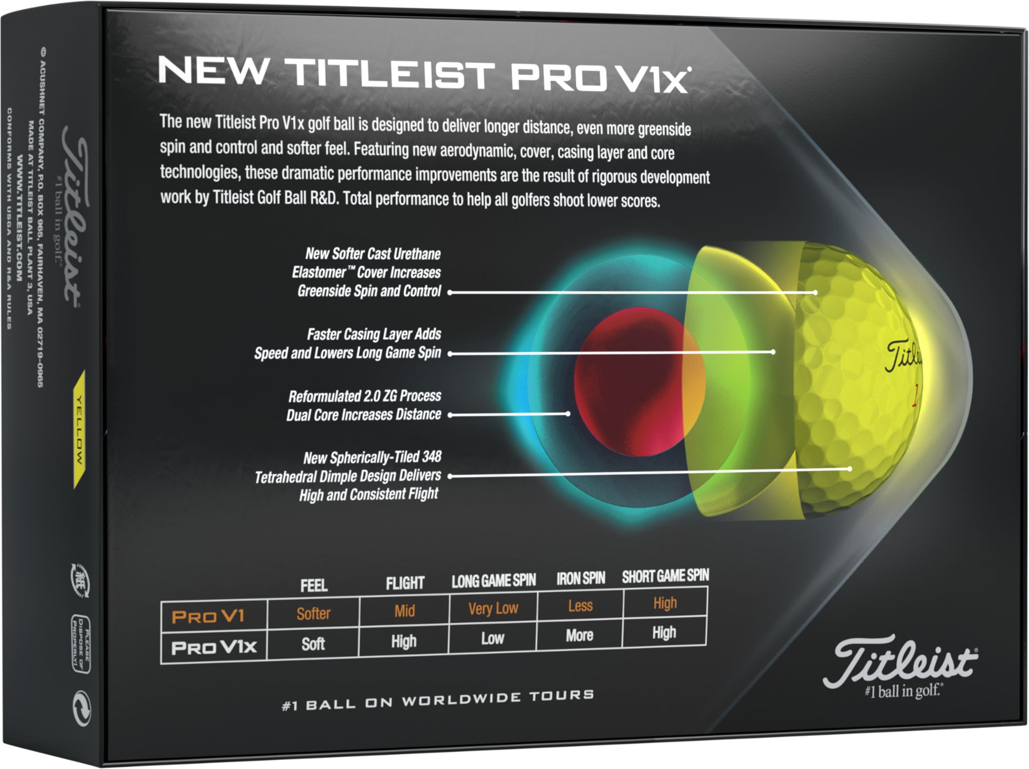 Titleist 2021 Pro V1x Yellow Personalized Golf Balls For Men 6 Titleist 2021 Pro V1x Yellow Personalized Golf Balls For Men - Image 6