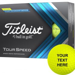 Titleist 2022 Tour Speed Yellow Personalized Golf Balls For Unisex
