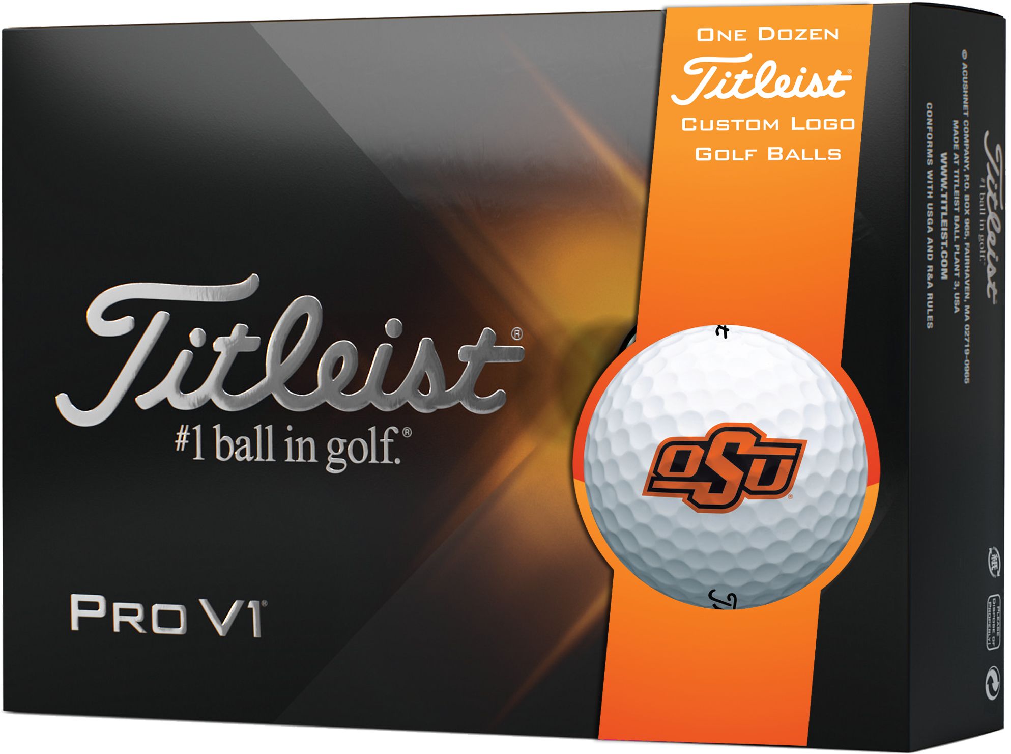 Titleist 2021 Pro V1 Oklahoma State Cowboys Golf Balls For Unisex 1 Titleist 2021 Pro V1 Oklahoma State Cowboys Golf Balls For Unisex