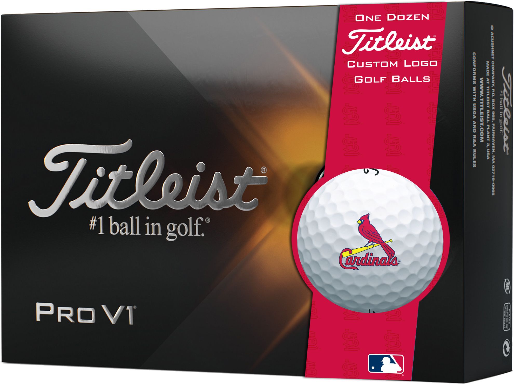 Titleist 2021 Pro V1 St. Louis Cardinals Golf Balls For Men 1 Titleist 2021 Pro V1 St. Louis Cardinals Golf Balls For Men