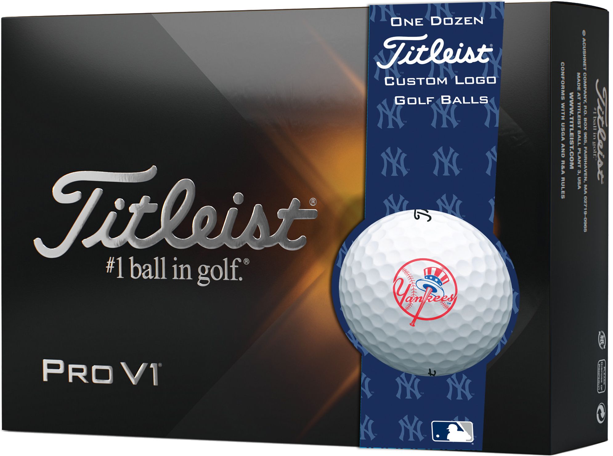 Titleist 2021 Pro V1 New York Yankees Golf Balls For Women 1 Titleist 2021 Pro V1 New York Yankees Golf Balls For Women