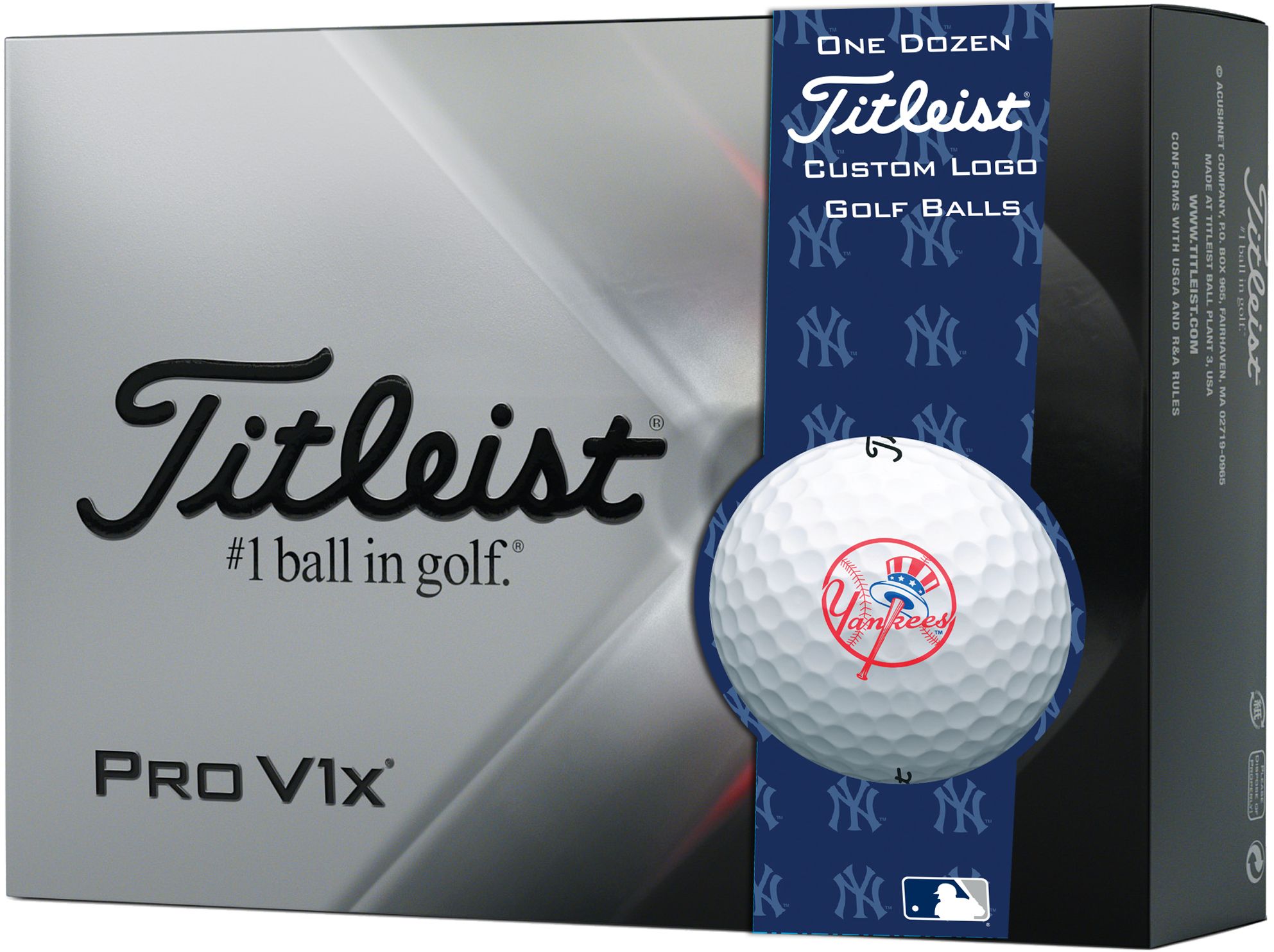 Titleist 2021 Pro V1x New York Yankees Golf Balls For Unisex 1 Titleist 2021 Pro V1x New York Yankees Golf Balls For Unisex