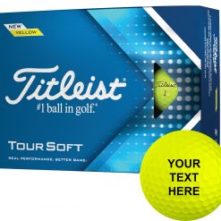 Titleist 2022 Tour Soft Yellow Same Number Personalized Golf Balls For Men