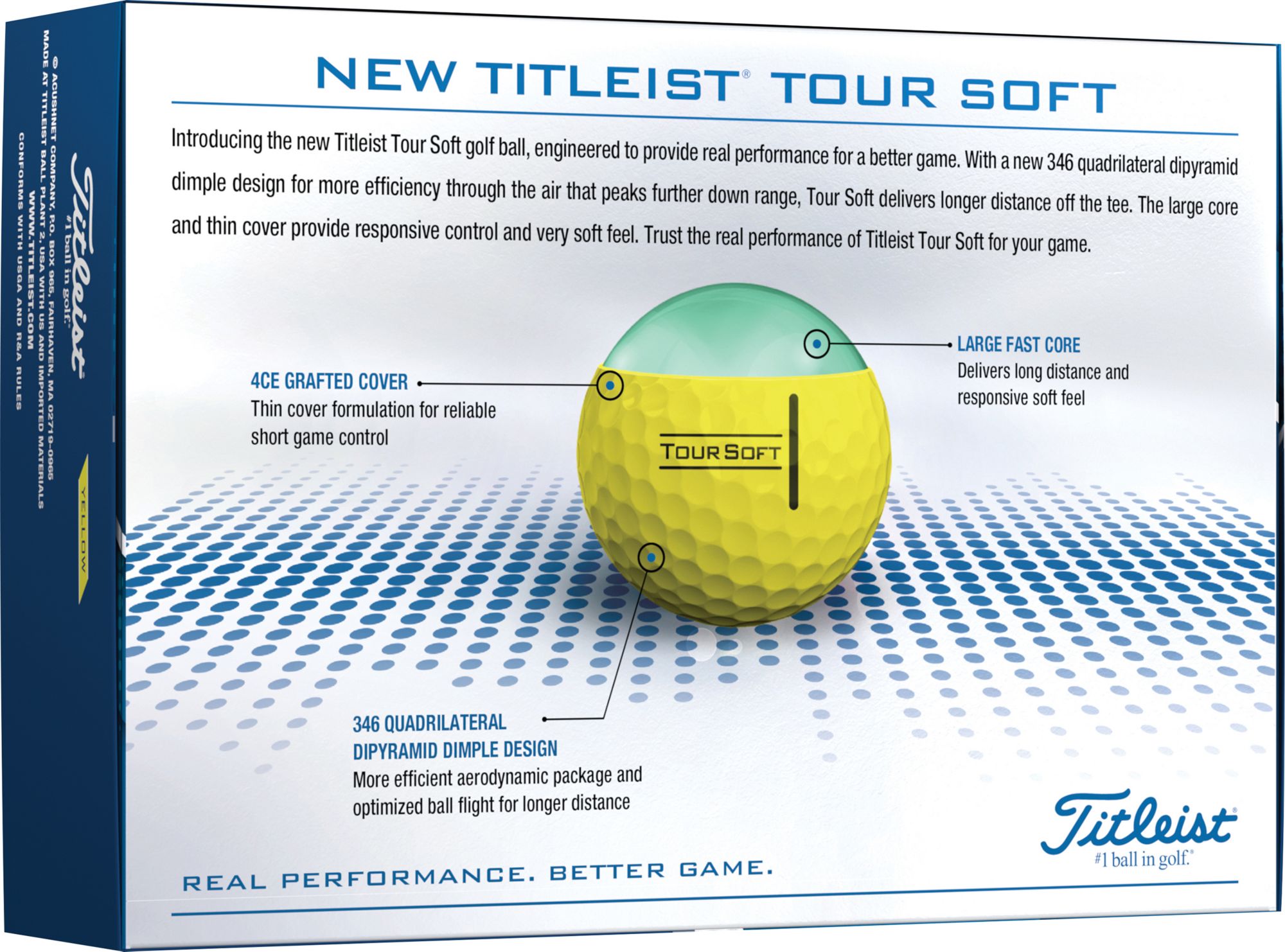 Titleist 2022 Tour Soft Yellow Same Number Personalized Golf Balls For Men 3 Titleist 2022 Tour Soft Yellow Same Number Personalized Golf Balls For Men - Image 3