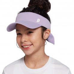 Prince Girls' Bow Tennis Visor For Girls' Purple