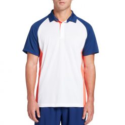 Prince Men's Colorblock Tennis Polo For Men White Colorblock
