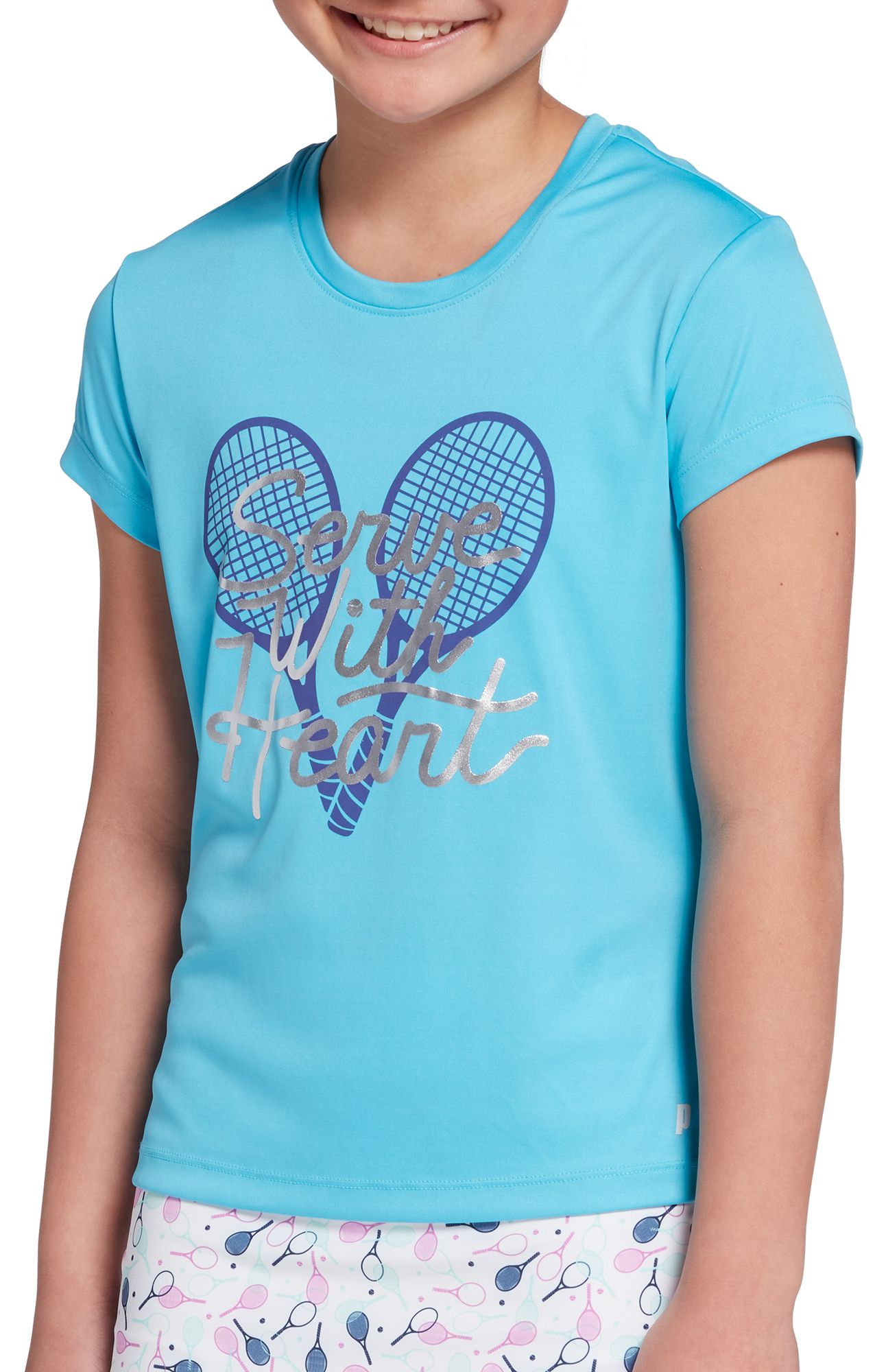 Prince Girls' Short Sleeve Graphic T-Shirt For Girls' Follow Through 1 Prince Girls' Short Sleeve Graphic T-Shirt For Girls' Follow Through