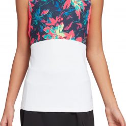 Prince Girls' Floral Fashion Tennis Top For Girls' Chalk Brush Floral