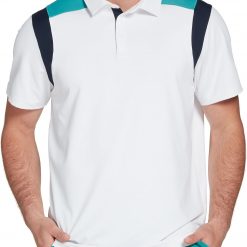 Prince Men's Color Block Tennis Polo For Men White