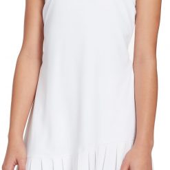 Prince Girls' Match Pleated Tennis Dress For Girls' White
